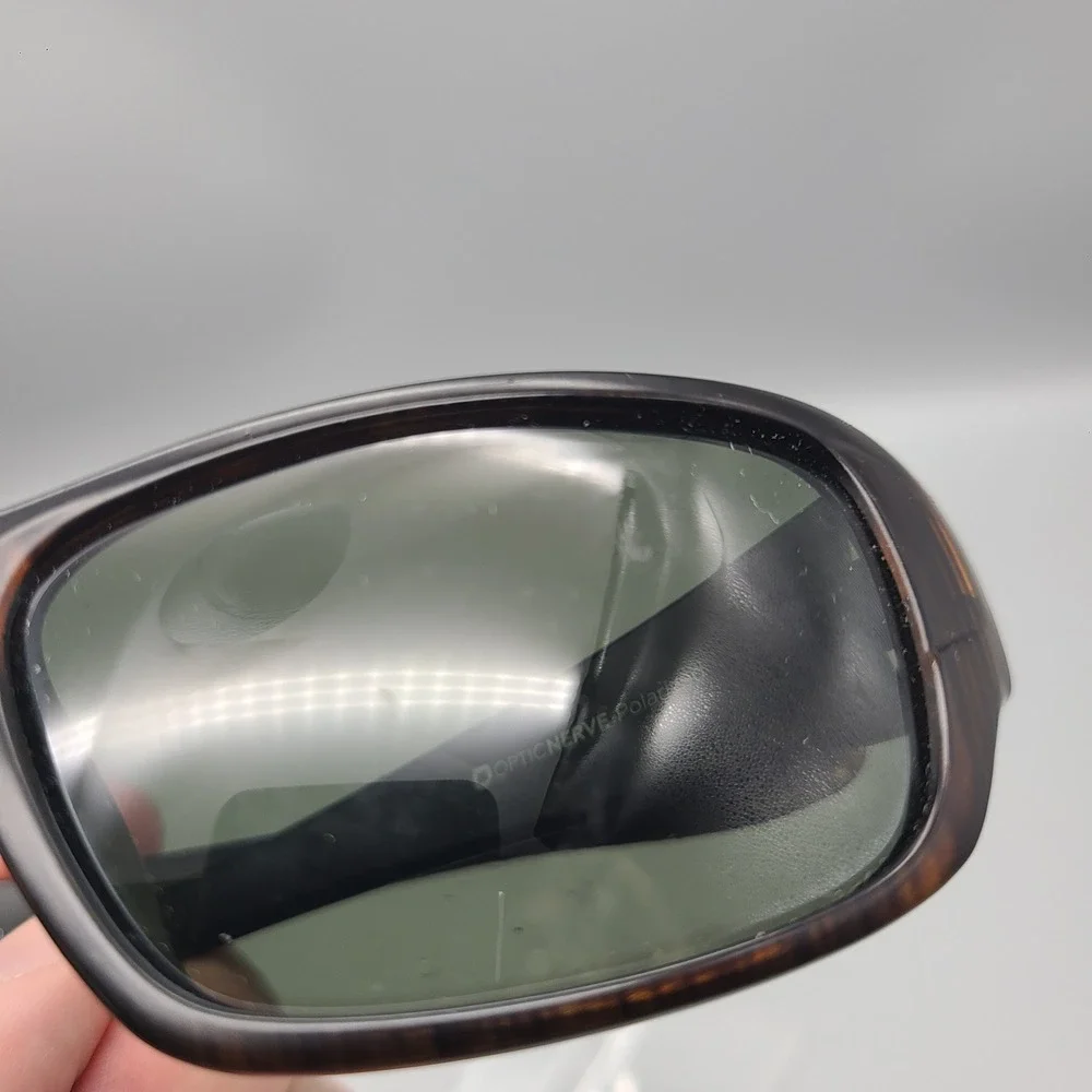 Optic Nerve Contra 18009 Polarized Sunglasses Brown Woodgrain Wrap Sport Mens